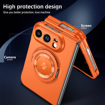 360 Rotation Ring Holder MagSafe Shockproof PC Phone Case, For iPhone Duo