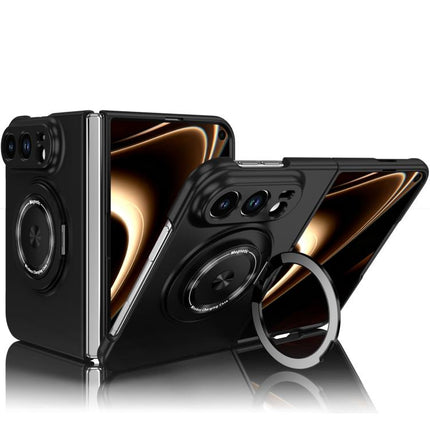 360 Rotation Ring Holder MagSafe Shockproof PC Phone Case, For iPhone Duo