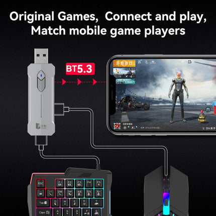 Gamwing Console Mobile Game Keyboard, Mouse and Converter Set, X8, X8 Pro Support Smart Recoil Control