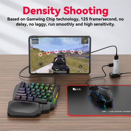 Gamwing Console Mobile Game Keyboard, Mouse and Converter Set, X8, X8 Pro Support Smart Recoil Control