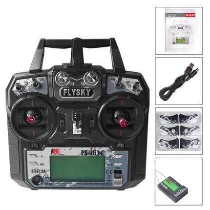 FlySky FS-I6X 10-Channel Transmitter Drone Remote Control, I6X+IA6B Left, I6X+IA6B Right, I6X+IA10B Left, I6X+IA10B Right, I6X Left Model 2 No Receiver, I6X Right Model 1 No Receiver, I6X + IA6 Left, I6X + IA6 Right, I6X+A8S Left, I6X+A8S Right