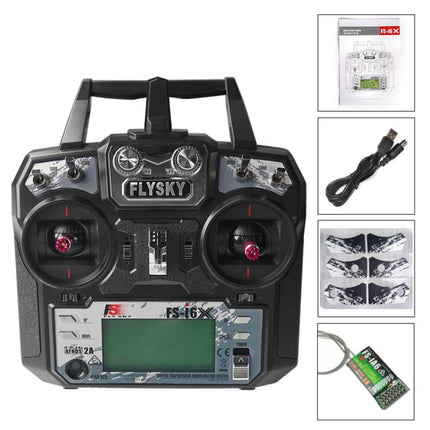 FlySky FS-I6X 10-Channel Transmitter Drone Remote Control, I6X+IA6B Left, I6X+IA6B Right, I6X+IA10B Left, I6X+IA10B Right, I6X Left Model 2 No Receiver, I6X Right Model 1 No Receiver, I6X + IA6 Left, I6X + IA6 Right, I6X+A8S Left, I6X+A8S Right
