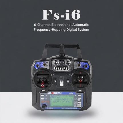 FlySky 2.4GHz 6CH Radio System Two-way RC Transmitter Controller, I6+IA6B Left Throttle, I6+IA6B Right Throttle, I6 Left No Receiver, I6 Right No Receiver, I6+IA6 Left Throttle, I6+IA6 Right Throttle