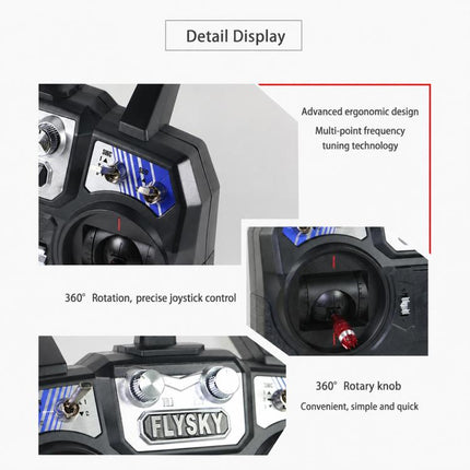 FlySky 2.4GHz 6CH Radio System Two-way RC Transmitter Controller, I6+IA6B Left Throttle, I6+IA6B Right Throttle, I6 Left No Receiver, I6 Right No Receiver, I6+IA6 Left Throttle, I6+IA6 Right Throttle