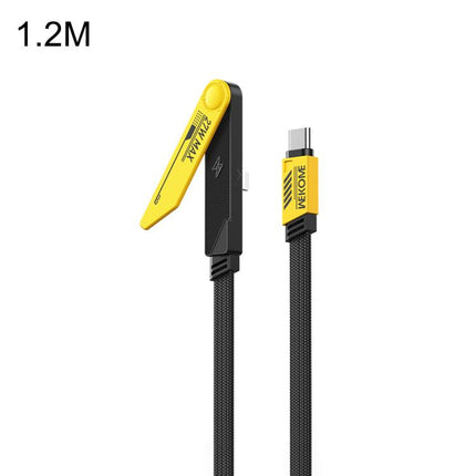 WK WDC-C38 Linton PD27W Type-C to 8 Pin Charging Data Cable with Holder, 1.2M, 1.5M