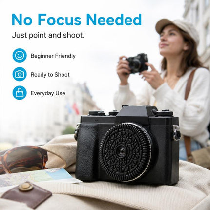 32mm F10 Fixed-Focus Pancake Lens for Fujifilm FX-mount Mirrorless Cameras, For Fujifilm FX-mount
