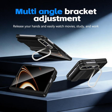 Film Integrated Lens Frame Bracket Phone Case with Wristband / Pen, For iPhone Duo