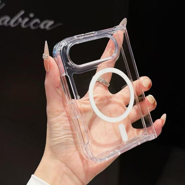 Acrylic Transparent Magnetic Phone Case, For iPhone Duo