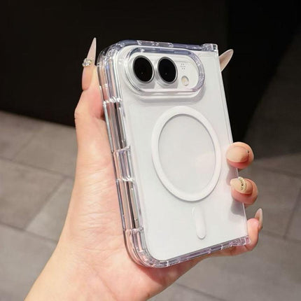 Acrylic Transparent Magnetic Phone Case, For iPhone Duo