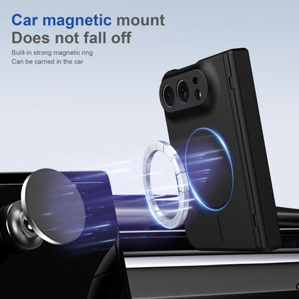 Full Cover HD Integrated Magnetic Hinge Folding Phone Case, For iPhone Duo