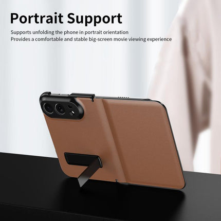 Flip Cover Folding Holder Vegan Leather Protective Phone Case, For iPhone Duo