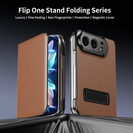 Flip Cover Folding Holder Vegan Leather Protective Phone Case, For iPhone Duo