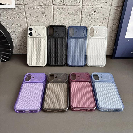 Mecha Style Heat Dissipation Mesh TPU Phone Case, For iPhone 18, For iPhone 18 Pro, For iPhone 18 Pro Max