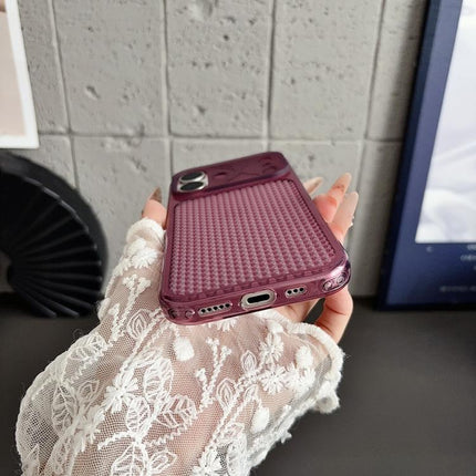 Mecha Style Heat Dissipation Mesh TPU Phone Case, For iPhone 18, For iPhone 18 Pro, For iPhone 18 Pro Max