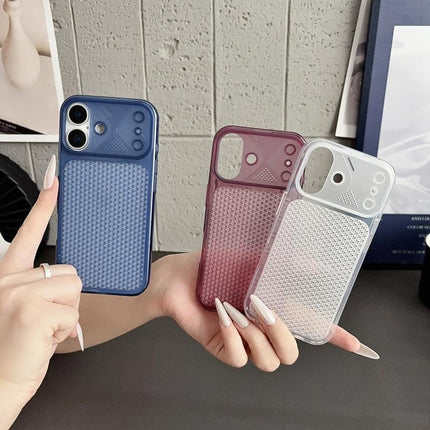 Mecha Style Heat Dissipation Mesh TPU Phone Case, For iPhone 18, For iPhone 18 Pro, For iPhone 18 Pro Max