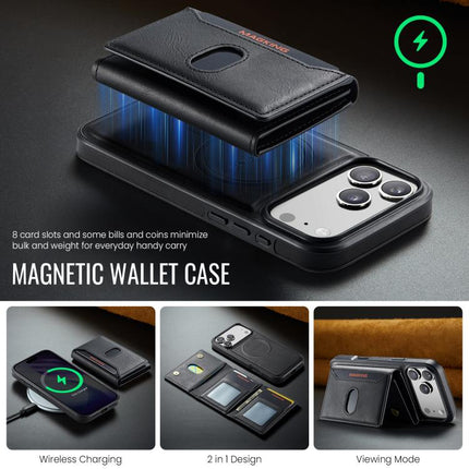 MAGKING K5 Series RFID Tri-fold Card Bag Detachable Magnetic Phone Case, For iPhone 17 Pro Max, For iPhone 17 Pro, For iPhone 17