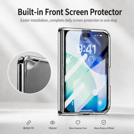 Glitter Powder Magnetic Integrated Film Phone Case, For iPhone Duo