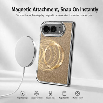 Glitter Powder Magnetic Integrated Film Phone Case, For iPhone Duo
