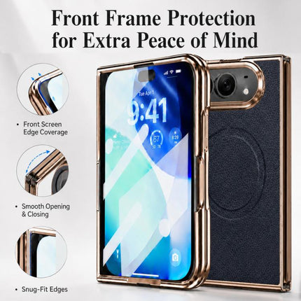 Litchi Texture Magnetic Integrated Film Phone Case, For iPhone Duo