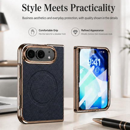 Litchi Texture Magnetic Integrated Film Phone Case, For iPhone Duo