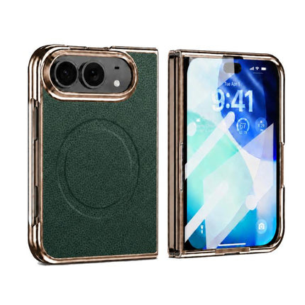 Litchi Texture Magnetic Integrated Film Phone Case, For iPhone Duo