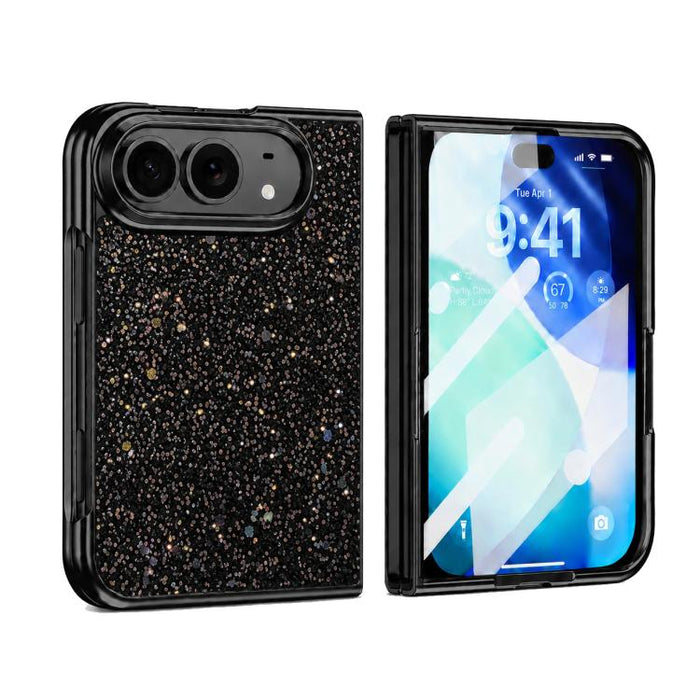 Flash Diamond Integrated Film Phone Case, For iPhone Duo