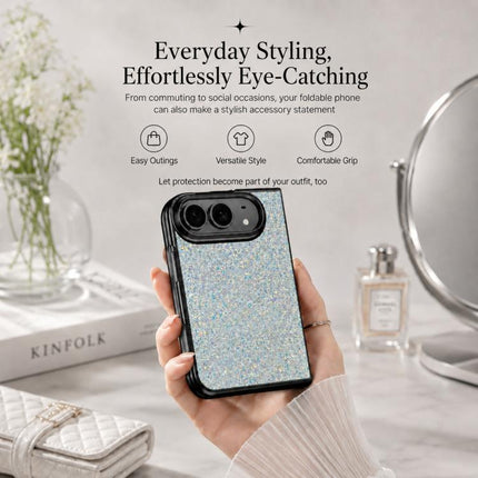 Flash Diamond Integrated Film Phone Case, For iPhone Duo