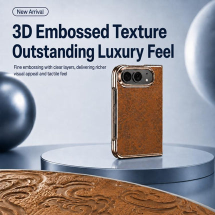 Electroplated 3D Embossed Magnetic Integrated Film Phone Case, For iPhone Duo