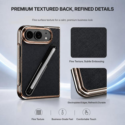Electroplated Stylus Pen Holder Integrated Film Phone Case, For iPhone Duo