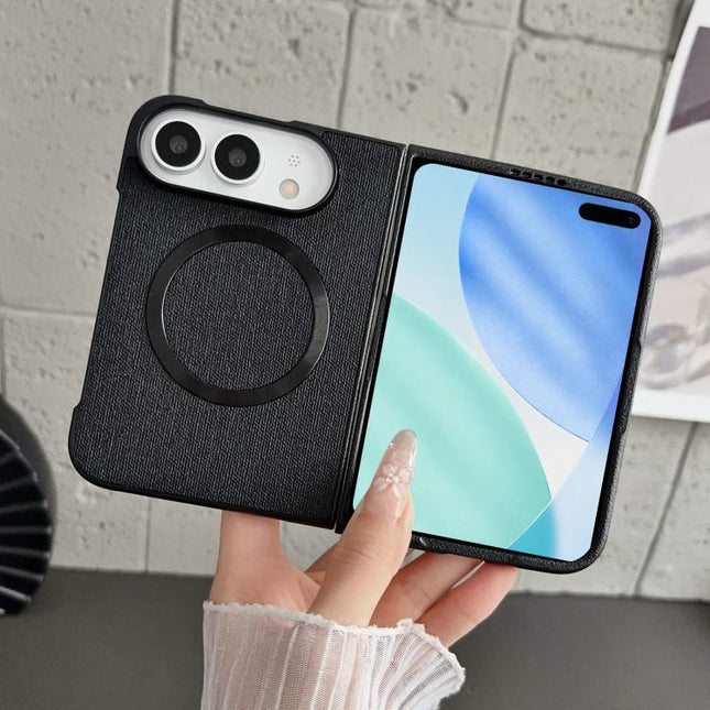 CD Magsafe Magnetic Cloth Texture Phone Case, For iPhone Duo