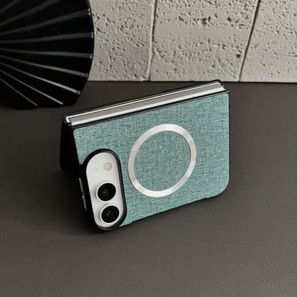 CD Magsafe Magnetic Cloth Texture Phone Case, For iPhone Duo