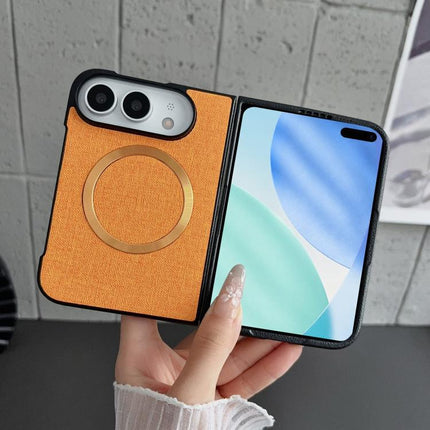 CD Magsafe Magnetic Cloth Texture Phone Case, For iPhone Duo