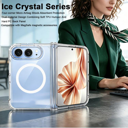 imak Ice Crystal Series Micro Airbag Shockproof Magnetic Phone Case, For iPhone Duo