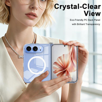 imak Ice Crystal Series Micro Airbag Shockproof Magnetic Phone Case, For iPhone Duo
