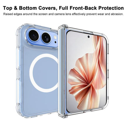 imak Ice Crystal Series Micro Airbag Shockproof Magnetic Phone Case, For iPhone Duo