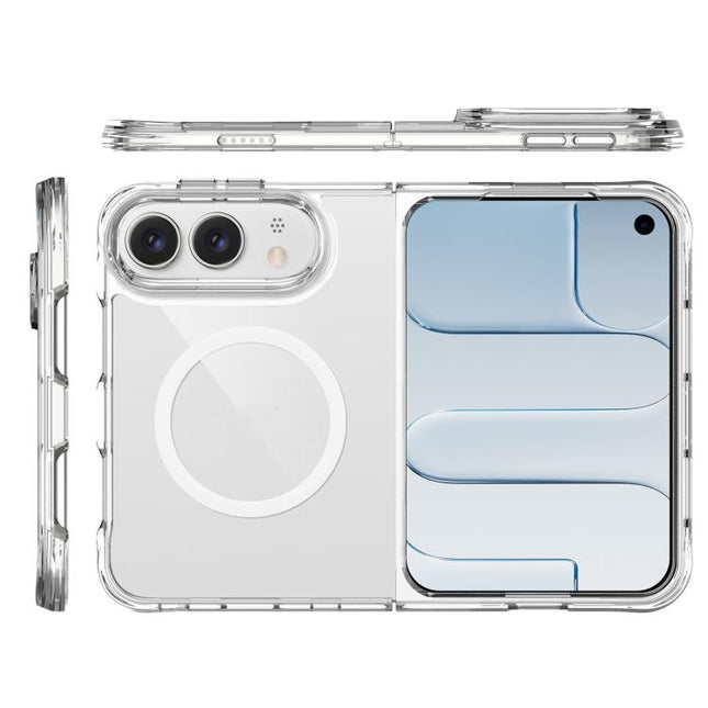 TPU + PC Hybrid 2.5mm Thick Shockproof Magnetic Phone Case, For iPhone Duo
