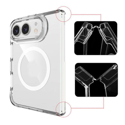 TPU + PC Hybrid 2.5mm Thick Shockproof Magnetic Phone Case, For iPhone Duo