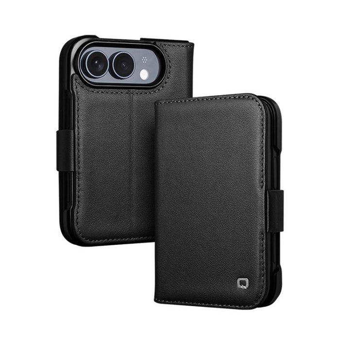 QIALINO Classics 3rd Genuine Leather Phone Case, For iPhone Duo