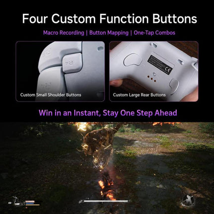 8BitDo Orion Wireless Gaming Controller with RGB – TMR Joysticks, Bluetooth & 2.4G