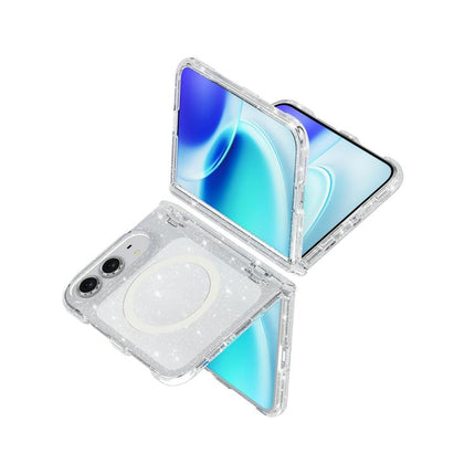 Terminator Style Glitter Powder MagSafe Magnetic Phone Case, For iPhone Duo