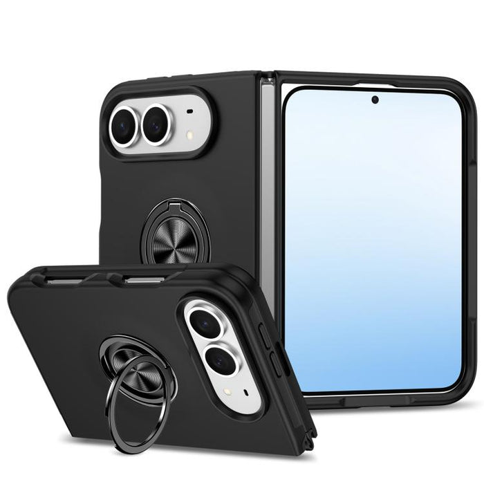 PC + TPU Magnetic Phone Case with Invisible Ring Holder, For iPhone Duo