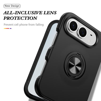 PC + TPU Magnetic Phone Case with Invisible Ring Holder, For iPhone Duo