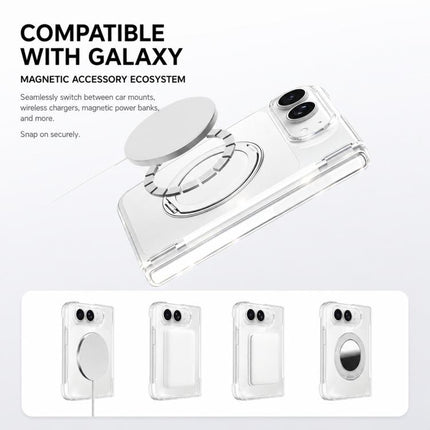 Crystal Clear Magnetic Phone Case with 360 Rotation Holder, For iPhone Duo