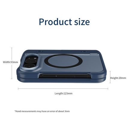 Integrated Skin-Friendly Magnetic Phone Case with Holder, For iPhone Duo