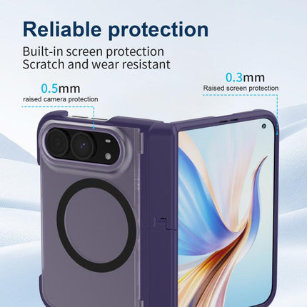 Integrated Skin-Friendly Magnetic Phone Case with Holder, For iPhone Duo