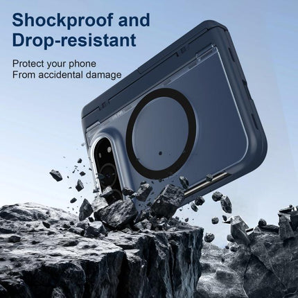 Integrated Skin-Friendly Magnetic Phone Case with Holder, For iPhone Duo