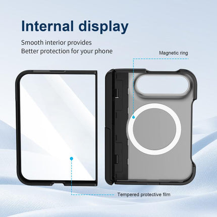 Integrated Skin-Friendly Magnetic Phone Case with Holder, For iPhone Duo
