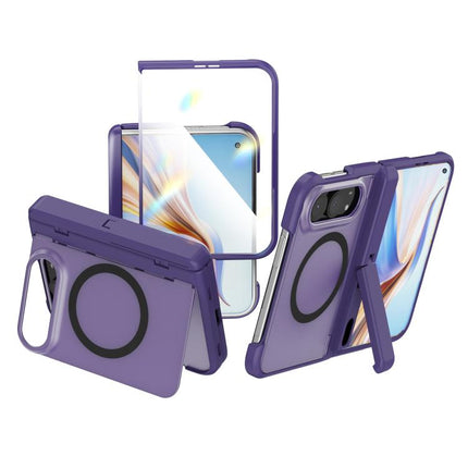 Integrated Skin-Friendly Magnetic Phone Case with Holder, For iPhone Duo