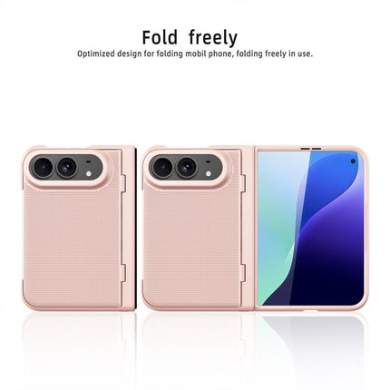 Integrated Flip Cover Holder Spray-Coated Finish Phone Case, For iPhone Duo