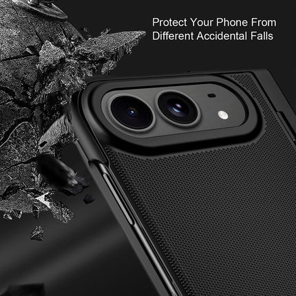 Integrated Flip Cover Holder Spray-Coated Finish Phone Case, For iPhone Duo